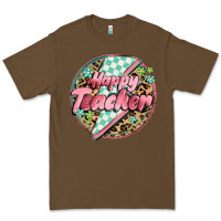 Cacao happy teacher lighting bolt Premium Tee - MaliasSmallBusiness