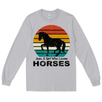 Moon Dust Just A Girl Who Loves Horses Long Sleeve Tee - Bettercallsaul