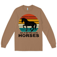 Toasted Coconut Just A Girl Who Loves Horses Long Sleeve Tee - Bettercallsaul