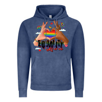 Vintage Denim equality hurts no one lgbtq hands Vintage Hoodie - LillyAllenDesigns