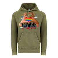 Vintage Olive equality hurts no one lgbtq hands Vintage Hoodie - LillyAllenDesigns