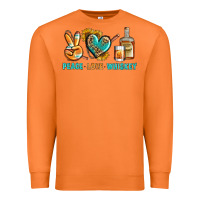 Carrot Peace Love Whiskey Premium Sweatshirt - BundleAndBundleShop