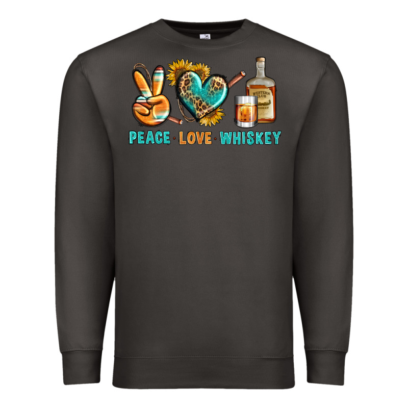 Peace Love Whiskey Premium Sweatshirt by BundleAndBundleShop | Teevron