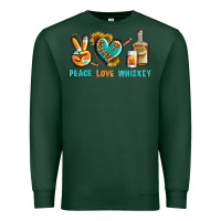 Sports Green Peace Love Whiskey Premium Sweatshirt - BundleAndBundleShop