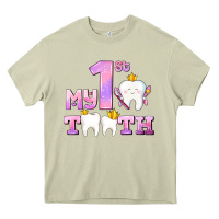 Mossy my first tooth with teeth for girls Heavy Core Tee - AdoDesignShop