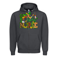 Smoke St. Patricks Day one lucky nurse Zipper Hoodie - HowdyJamesFarm