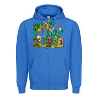 True Royal St. Patricks Day one lucky nurse Zipper Hoodie - HowdyJamesFarm