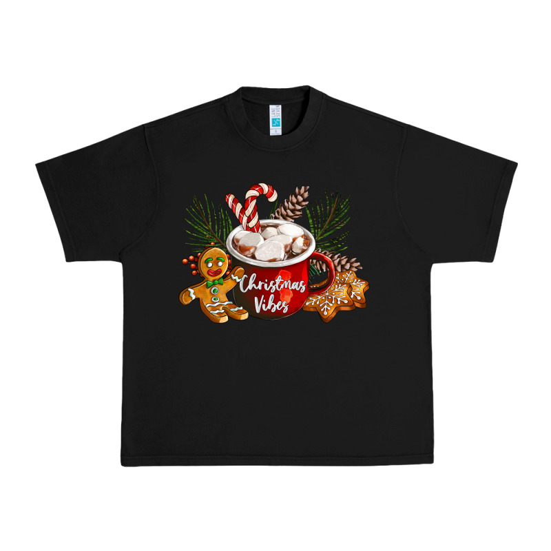 Christmas Vibes Hot Cocoa Urban Heavy Tee by LillyAllenDesigns | Teevron