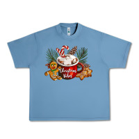 Pebble Blue christmas vibes hot cocoa Urban Heavy Tee - LillyAllenDesigns