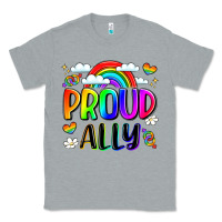 Heather Grey proud ally Classic Tee - LillyAllenDesigns