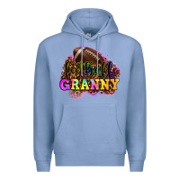 Colony Blue football granny Premium Hoodie - OliviaCreatesArt