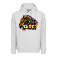 Dove Grey football granny Premium Hoodie - OliviaCreatesArt