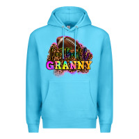 Ocean Blue football granny Premium Hoodie - OliviaCreatesArt