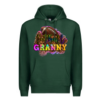 Sports Green football granny Premium Hoodie - OliviaCreatesArt