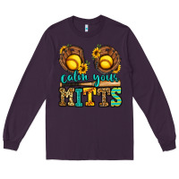 Plum calm your mitts softball Long Sleeve Tee - Jasminsmagicworld