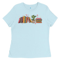 Baby Blue book tropes Ladies Tee - MaliasSmallBusiness