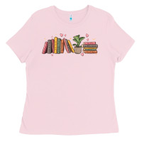 Bubblegum Pink book tropes Ladies Tee - MaliasSmallBusiness
