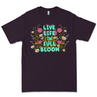 Plum live life in full bloom Premium Tee - MaliasSmallBusiness
