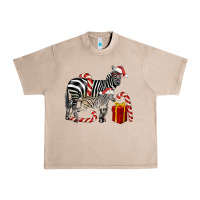 French Oak Christmas Zebra Baby And Mama Urban Heavy Tee - LillyAllenDesigns
