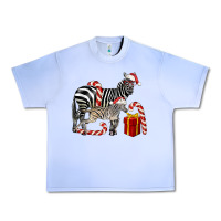 Grape Ice Christmas Zebra Baby And Mama Urban Heavy Tee - LillyAllenDesigns