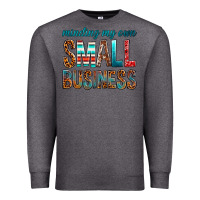 Charcoal Heather Minding My Own Small Business Premium Sweatshirt - BundleAndBundleShop