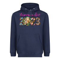 Navy Happy Easter 2023 Heavyweight Hoodie - BundleAndBundleShop