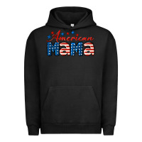 Pigment Black American Mama Mother's Day Urban Hoodie - LillyAllenDesigns