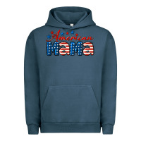 Pigment Midnight Navy American Mama Mother's Day Urban Hoodie - LillyAllenDesigns