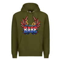 Army Green All America Babe Premium Hoodie - JahusDesignShop