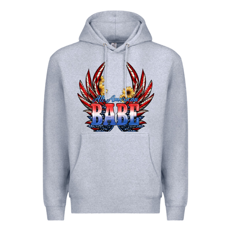 All America Babe Premium Hoodie by JahusDesignShop | Teevron