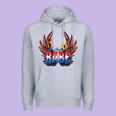 All America Babe Premium Hoodie Designed By Jahusdesignshop