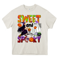 Cream Sweet and spooky Heavy Core Tee - NancyCooperArtShop