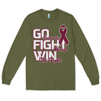 Army Green Go Burgundy Fifht Hard Win The Fight Long Sleeve Tee - Bettercallsaul