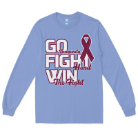 Colony Blue Go Burgundy Fifht Hard Win The Fight Long Sleeve Tee - Bettercallsaul