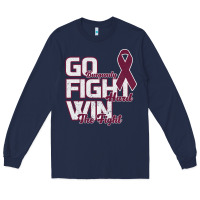 Navy Go Burgundy Fifht Hard Win The Fight Long Sleeve Tee - Bettercallsaul