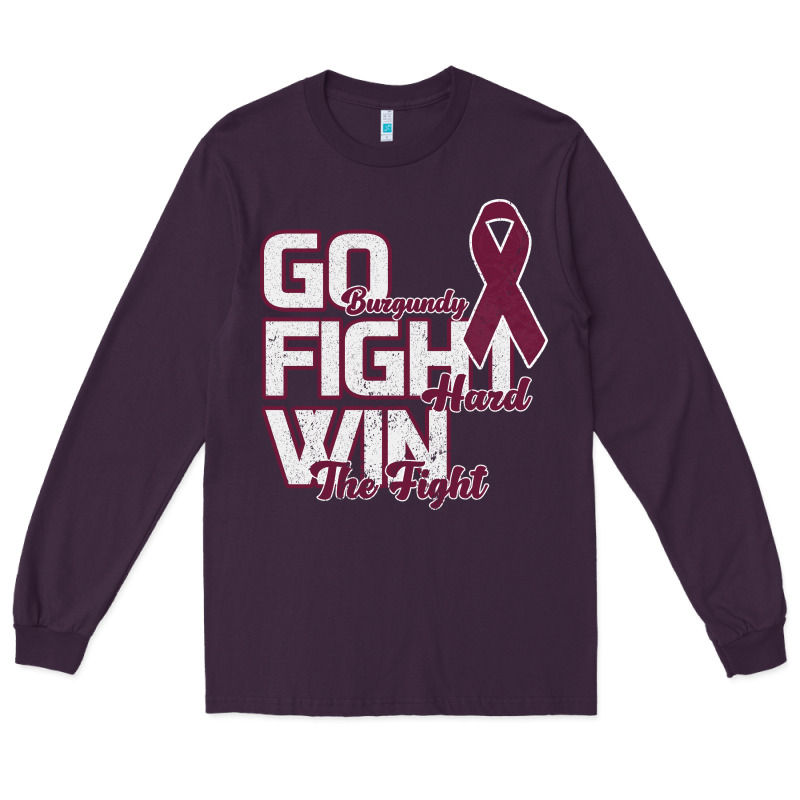 Go Burgundy Fifht Hard Win The Fight Long Sleeve Tee by Bettercallsaul | Teevron