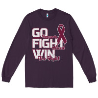 Plum Go Burgundy Fifht Hard Win The Fight Long Sleeve Tee - Bettercallsaul