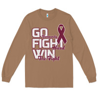 Toasted Coconut Go Burgundy Fifht Hard Win The Fight Long Sleeve Tee - Bettercallsaul
