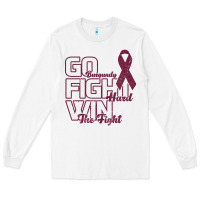 White Go Burgundy Fifht Hard Win The Fight Long Sleeve Tee - Bettercallsaul
