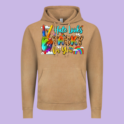 Hate Looks Tacky On You Vintage Hoodie Designed By Lillyallendesigns