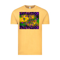 Vintage Mustard mardi gras street lights Vintage Tee - LillyAllenDesigns