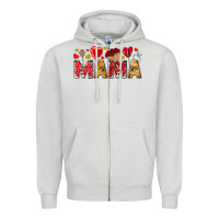 Dove Grey Valentine's Day Mama Mother's Day Zipper Hoodie - HowdyJamesFarm