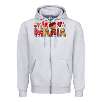 Heather Grey Valentine's Day Mama Mother's Day Zipper Hoodie - HowdyJamesFarm