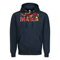 Valentine's Day Mama Mother's Day Zipper Hoodie | Teevron