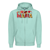 Seafoam Valentine's Day Mama Mother's Day Zipper Hoodie - HowdyJamesFarm