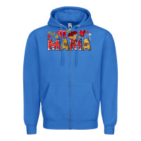 True Royal Valentine's Day Mama Mother's Day Zipper Hoodie - HowdyJamesFarm