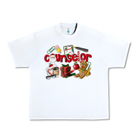 White Counselor Christmas Urban Heavy Tee - LillyAllenDesigns