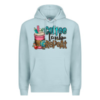 Blue Mist coffee teach repeat Premium Hoodie - OliviaCreatesArt