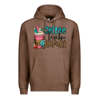 Chestnut coffee teach repeat Premium Hoodie - OliviaCreatesArt