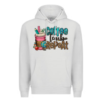 Dove Grey coffee teach repeat Premium Hoodie - OliviaCreatesArt
